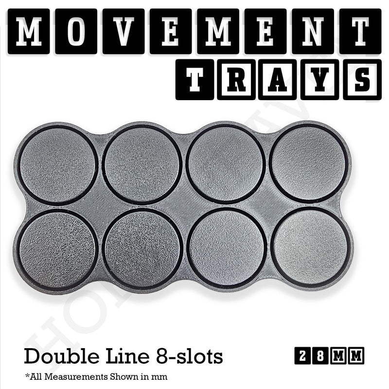 28mm Movement Trays for Tabletop Games | Wargaming | Full Range - Only-Games