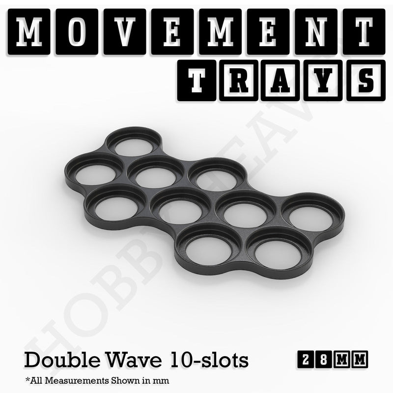 28mm Movement Trays for Tabletop Games | Wargaming | Full Range - Only-Games