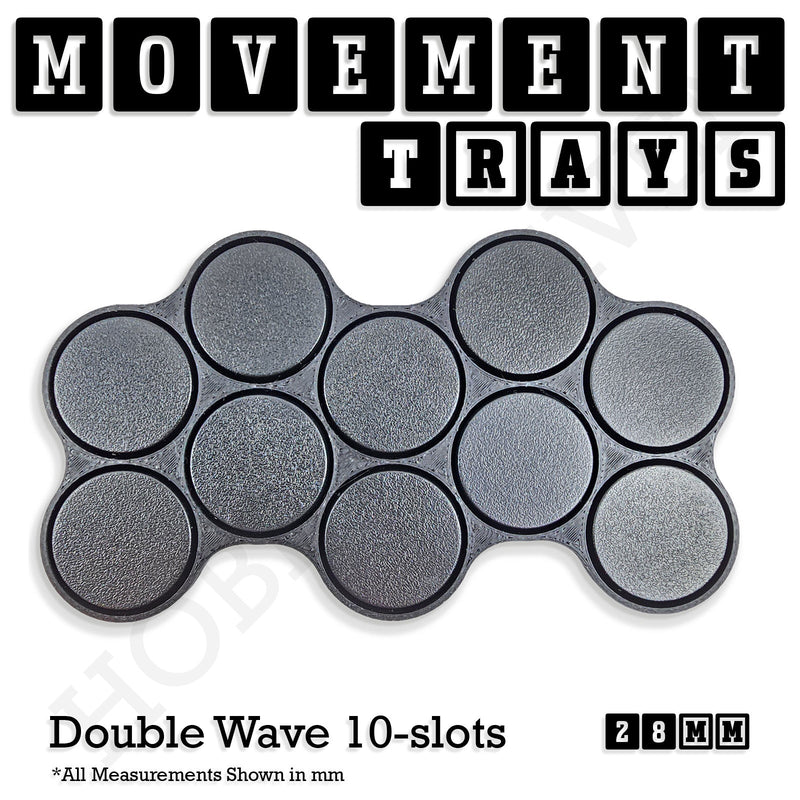 28mm Movement Trays for Tabletop Games | Wargaming | Full Range - Only-Games