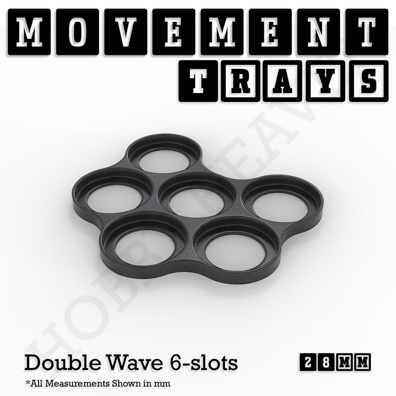 28mm Movement Trays for Tabletop Games | Wargaming | Full Range - Only-Games