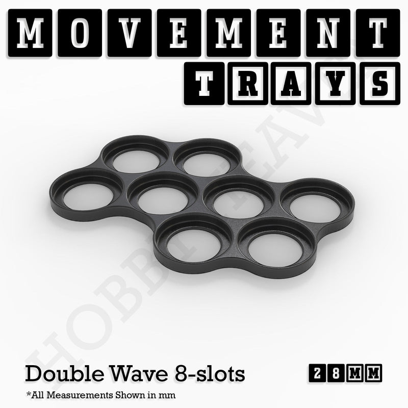 28mm Movement Trays for Tabletop Games | Wargaming | Full Range - Only-Games