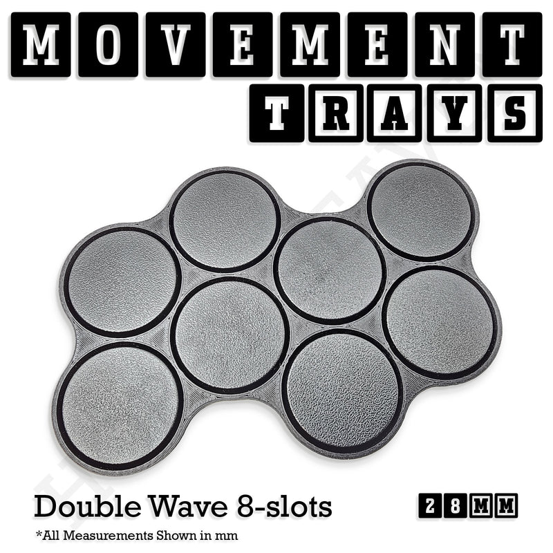 28mm Movement Trays for Tabletop Games | Wargaming | Full Range - Only-Games