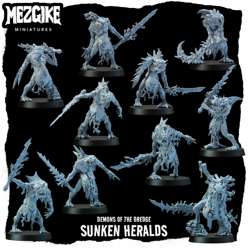 Sunken Heralds of the Dredge (10 physical miniatures) - Only-Games