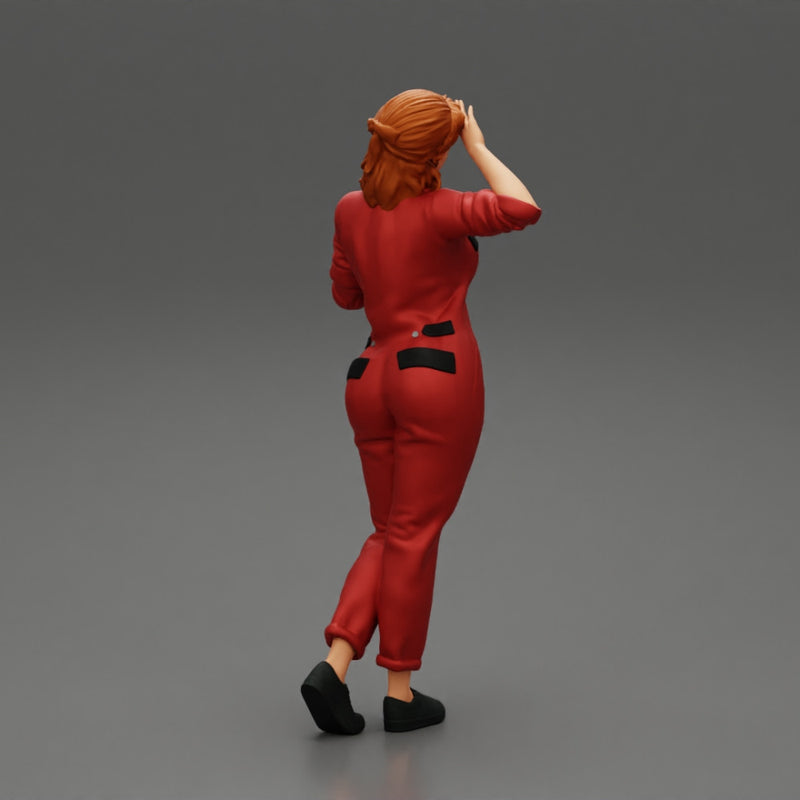 Tired woman mechanic holding a spanner - Only-Games