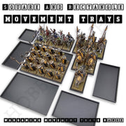 Rectangle Movement Trays | Cavalry & Monsters | 50×25-100×60mm | OBS System - Only-Games