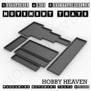 Rectangle Movement Trays | Cavalry & Monsters | 50×25-100×60mm | OBS System - Only-Games