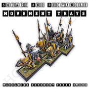 Rectangle Movement Trays | Cavalry & Monsters | 50×25-100×60mm | OBS System - Only-Games