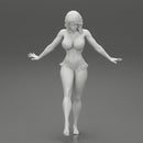 Pretty Bikini Model Standing On One - Only-Games