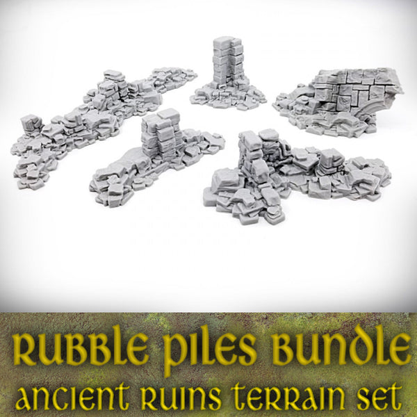 Rubble Pile Bundle: Ancient Ruins Terrain Set - Only-Games