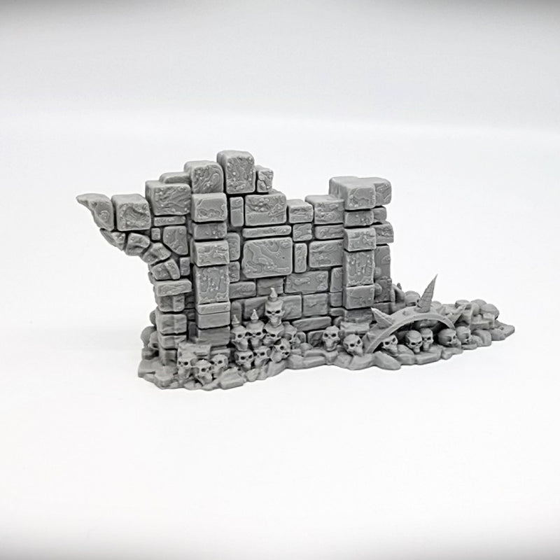 Half Arch Door Wall: Ancient Ruins GRIMDARK Terrain Set - Only-Games