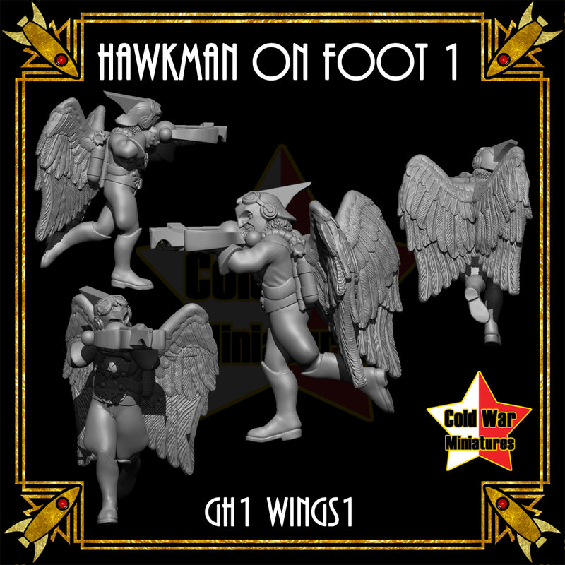 Hawkman on Foot 1 (wings) - Only-Games