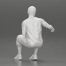 man in shorts sitting on a bench with her girlfriend in the park - Only-Games