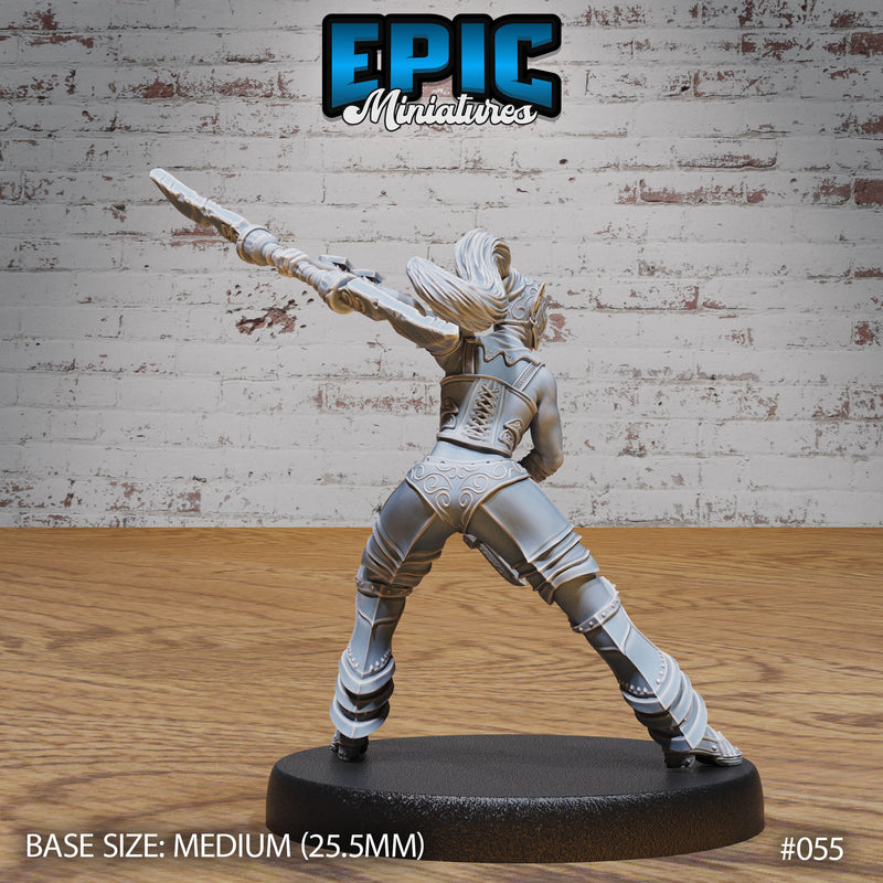 Dark Elf Gladiator Female Attack - Only-Games