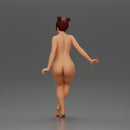 Naked Asian girl sits on motorcycle - Only-Games