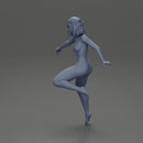 Naked girl with short hair rides a motorbike - Only-Games