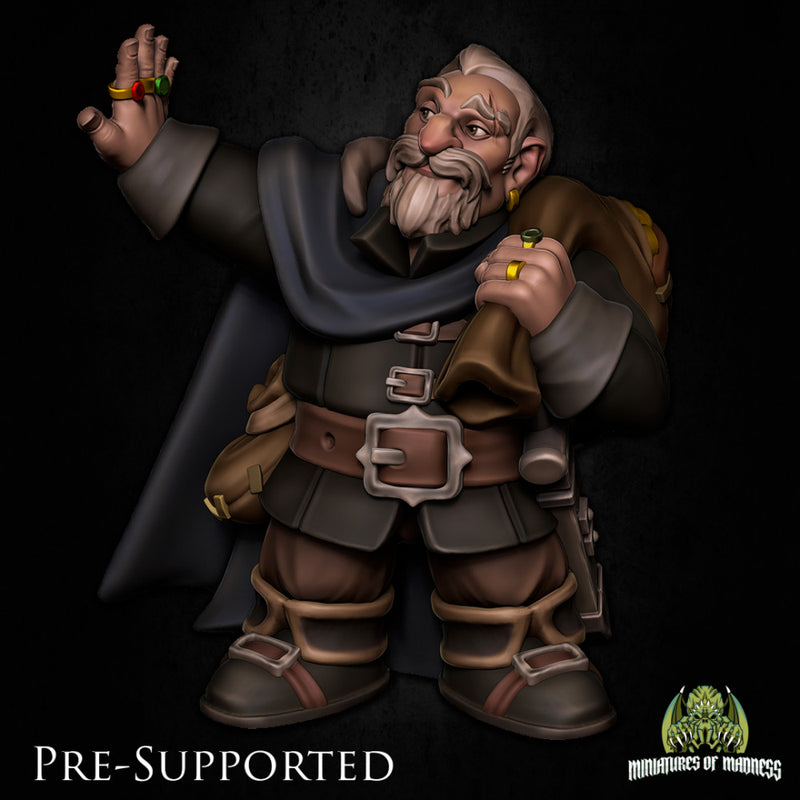 Darver Cavehide  [PRE-SUPPORTED] Rogue Dwarf Thief - Only-Games