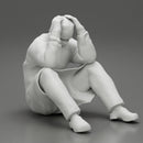 Thoughtful Surgeon Sitting In A Operating Room With His Hand On Head - Only-Games