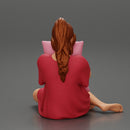 beautiful girl scared sitting and holding a pillow while watching a horror movie on TV - Only-Games