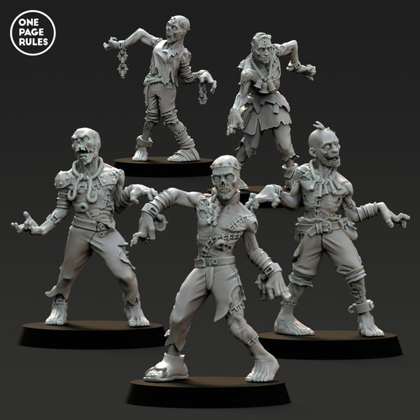 Vampiric Stitched Zombies (5 Models) - Only-Games