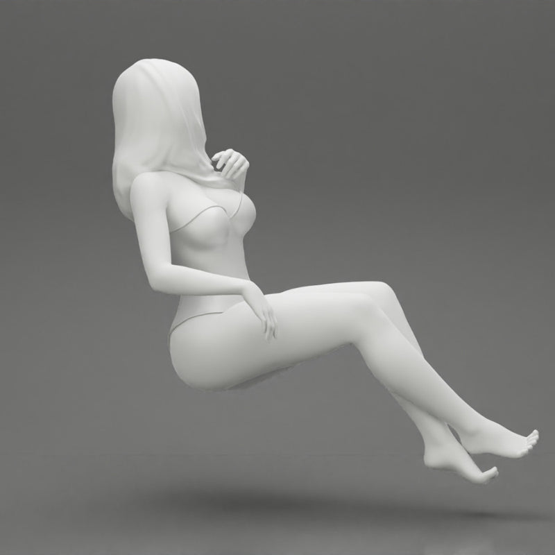 Sexy Woman in swimsuit Sitting - Only-Games