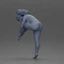 Naked Girl Adjusting Her Stylish Red Heels - Only-Games