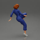 2 Models - Sexy girl mechanic in suit sitting on a truck tyre 2 - Only-Games