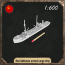 1/600 Red Abkhazia armed cargo ship - Only-Games