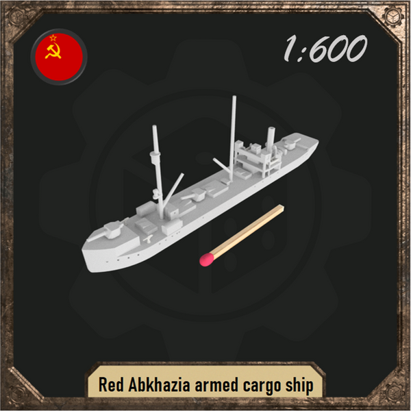 1/600 Red Abkhazia armed cargo ship