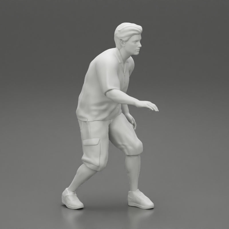 Man bent over while walking - Only-Games