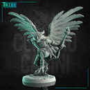 (0220) Male aarakokra birdfolk monk witha club - Only-Games