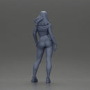 Sexy girl posing in a mini open skirt and shorts - Only-Games