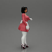 Attractive Stewardess in maid clothes Posing - Only-Games