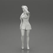 girl in christmas costume standing and posing - Only-Games