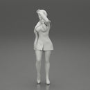 girl in christmas costume standing and posing - Only-Games