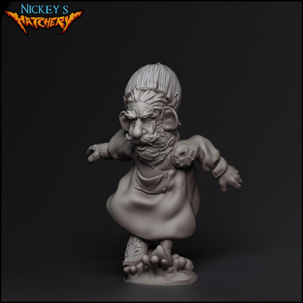 Gnome Player Miniature in Dynamic Pose | Fantasy Football, DnD and RPG Minis | D&D Figures - Only-Games