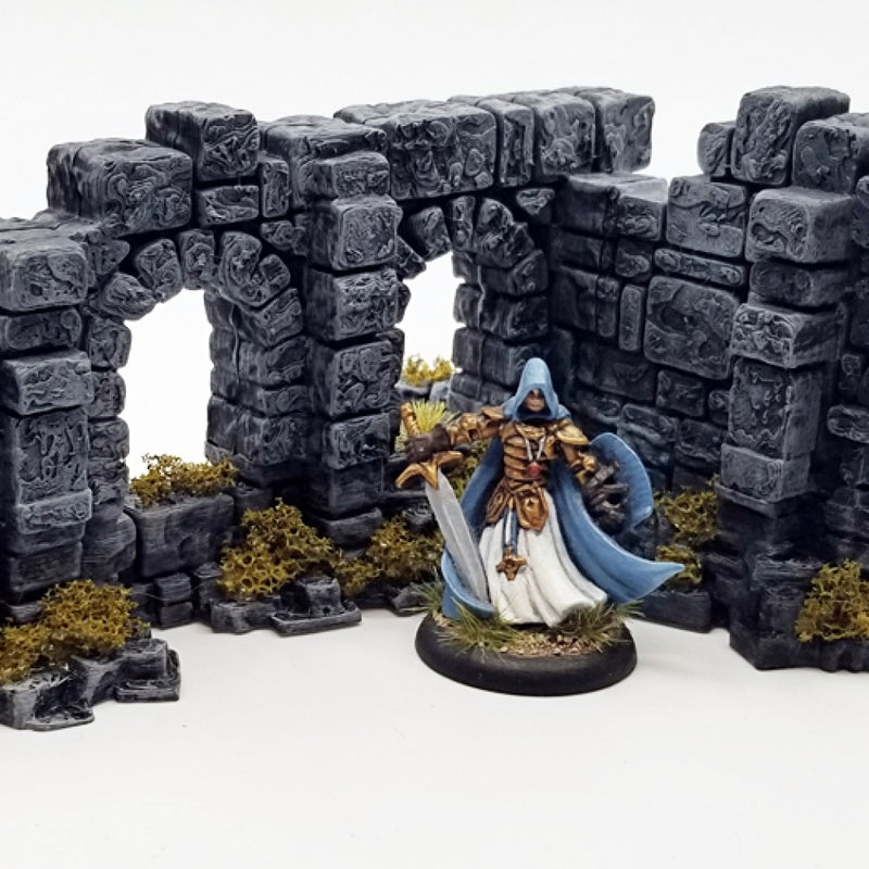 Double Arch Window - Half Arch Door: Ancient Ruins Terrain Set - Only-Games