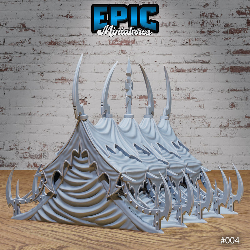 Dark Elf Siege Camp Tent Huge - Only-Games