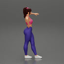 Sexy fitness girl leaning on a wall while standing outdoors - Only-Games