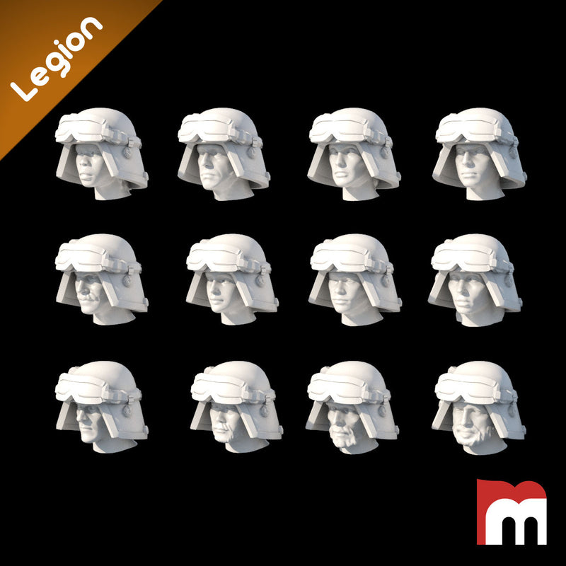 (Legion) 12x Imperial Officer Helmets