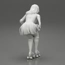 roller derby girl rolling fast - Only-Games