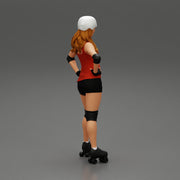 Derby girl standing posing with hands on hips - Only-Games