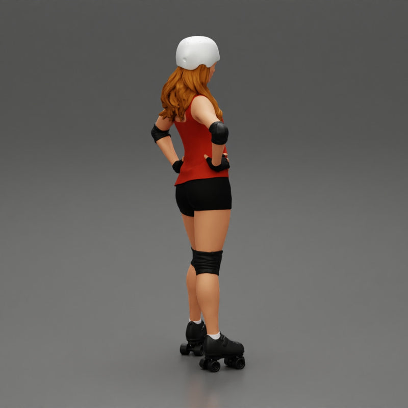 Derby girl standing posing with hands on hips - Only-Games