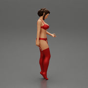 Sexy Girl standing in lingerie bikini - Only-Games