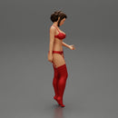 Sexy Girl standing in lingerie bikini - Only-Games