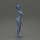 Naked girl with short hair posing - Only-Games