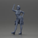 Fashionable Girl Wearing a Bra and shorts with Shirt Tied Around Her Hips - Only-Games