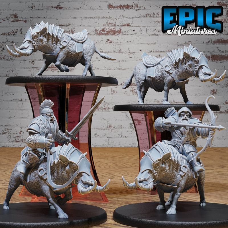 Dwarf Army Warthog Mount Rider Set