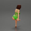 Sexy Girl In a onepiece Bikini Sitting On A Car - Only-Games