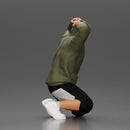 Gangster in hoodie putting his hands behind head - Only-Games