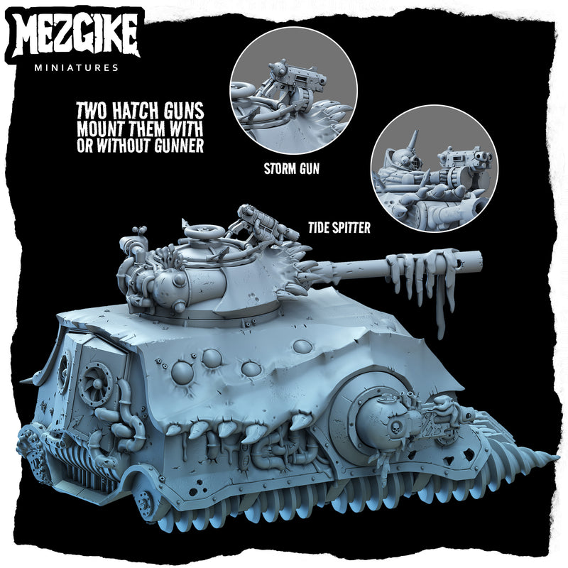 Sea grub hunter tank (physical miniature)